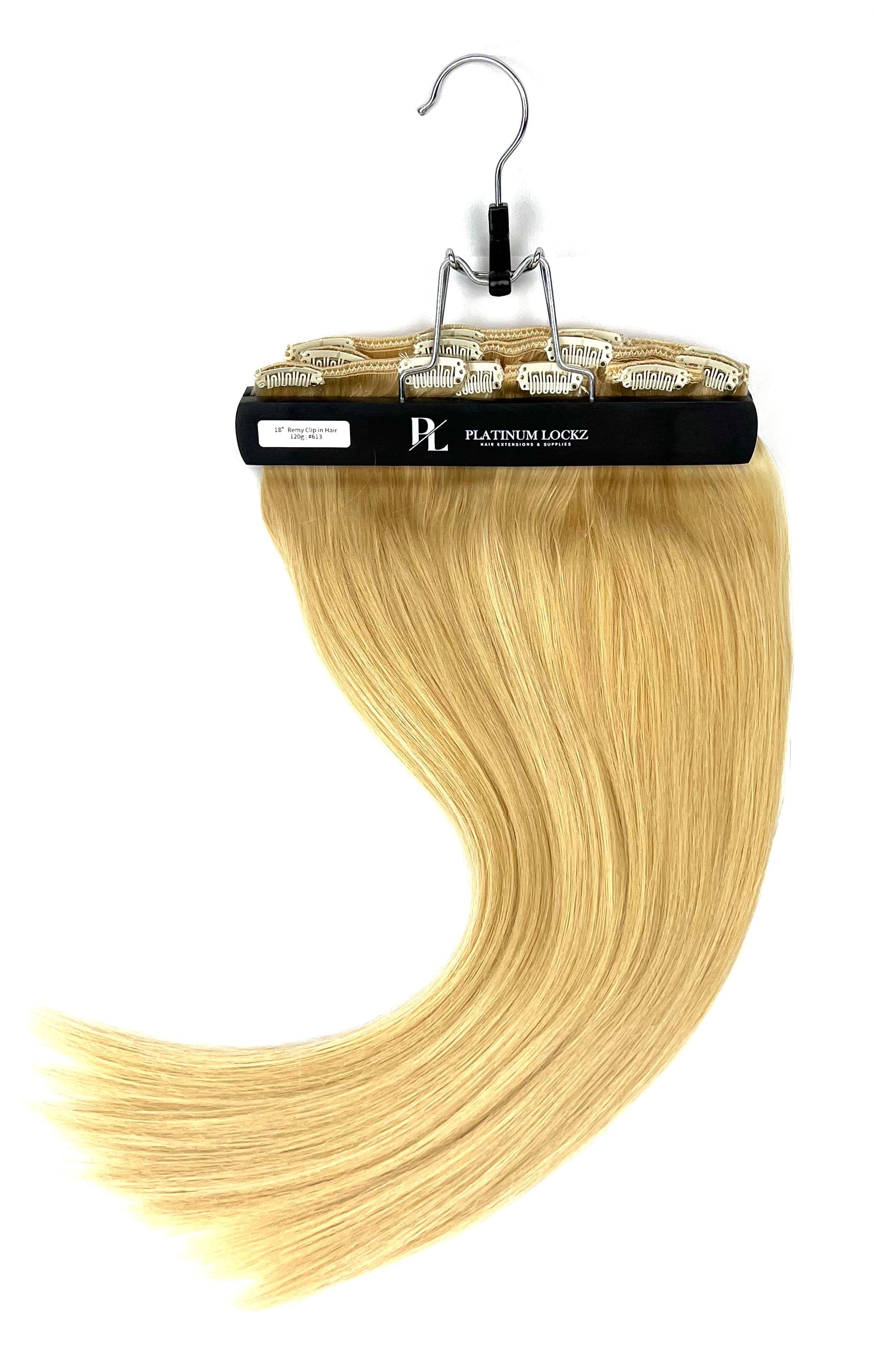 18" Clip In Hair Extensions #613 Beach Babe - Platinum Lockz Hair Extensions & Supplies