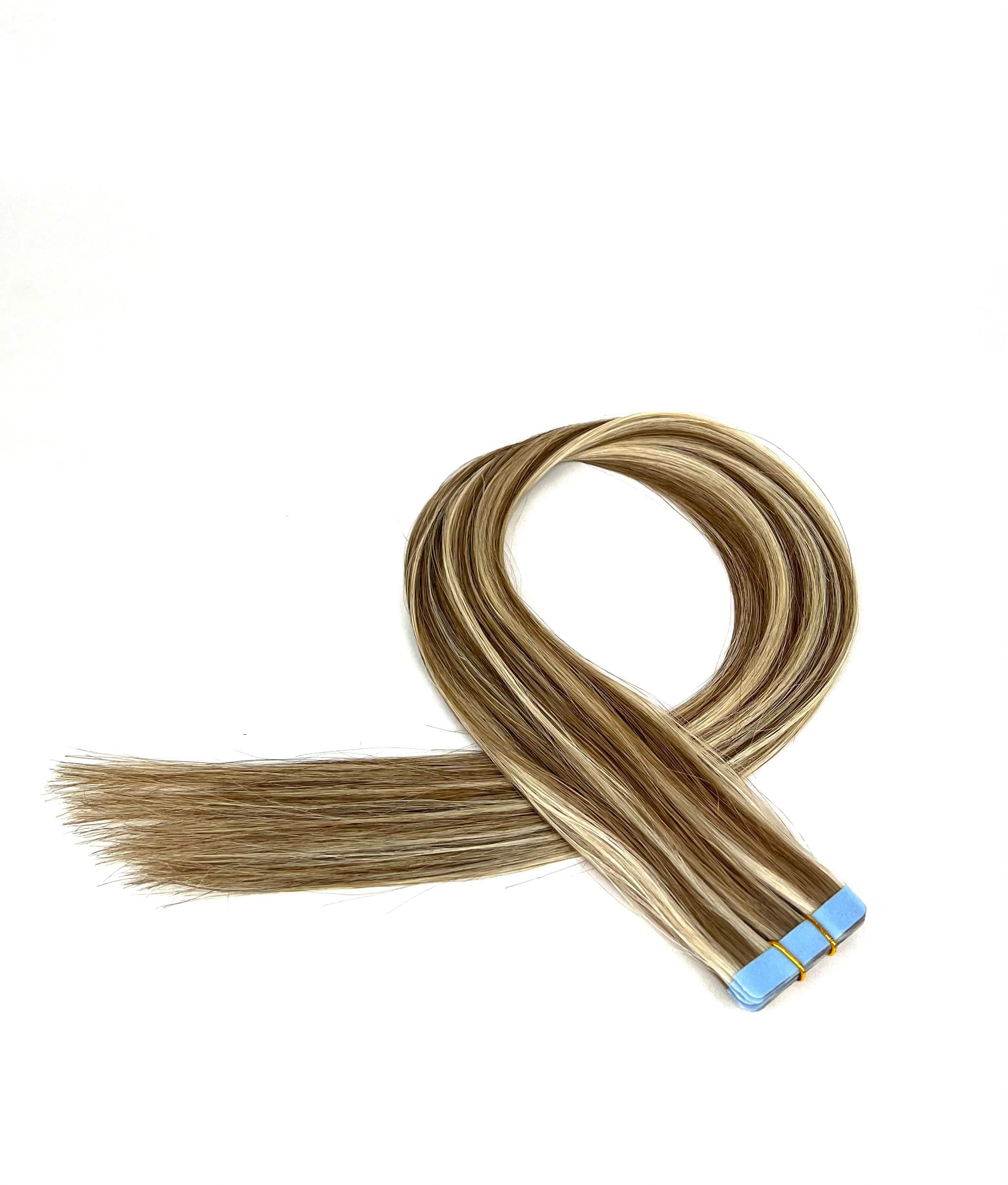 22" Tape Hair Extensions #P8/60a Beige Delight - Platinum Lockz Hair Extensions & Supplies