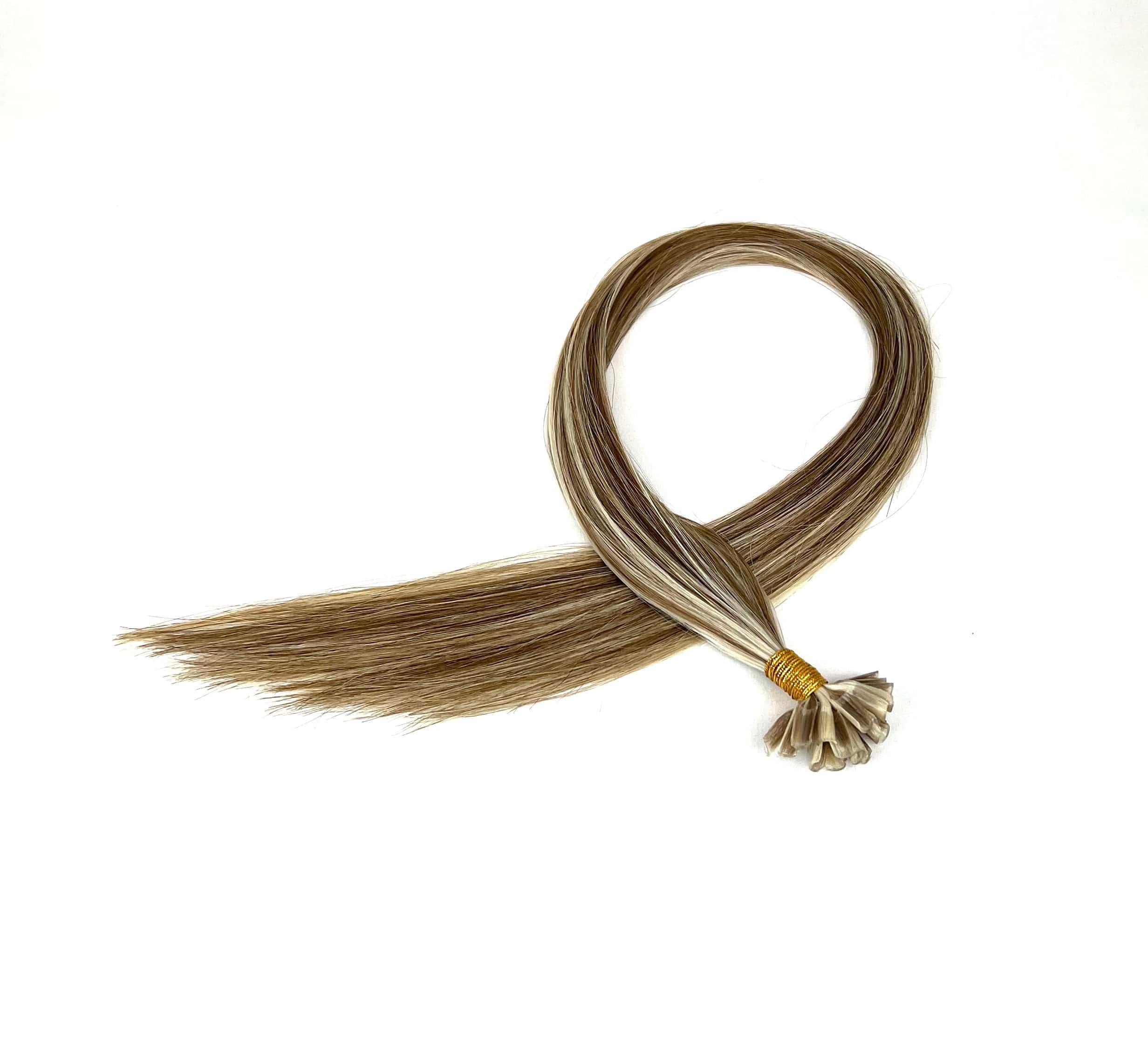 22" U-Tip Hair Extensions #P8/60a Beige Delight - Platinum Lockz Hair Extensions & Supplies