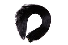 Load image into Gallery viewer, 22&quot; Flat Track Weft Hair Extensions #1 Black
