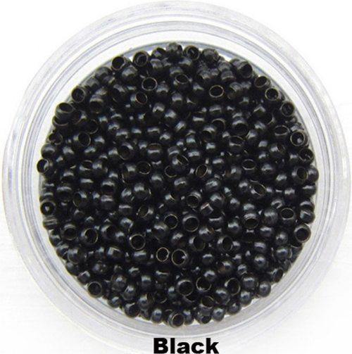 Nano Beads #1 Black - Platinum Lockz | Hair Extensions & Supplies