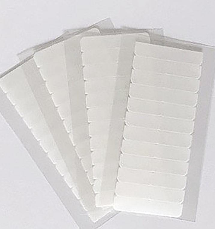 Pre-cut White Tape Tabs -Extra Strong (48pce) - Platinum Lockz | Hair Extensions & Supplies