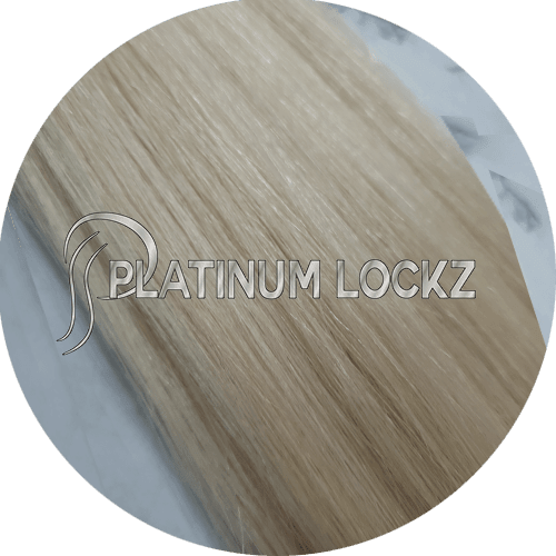 Clip in Fringe/Bang Heat Resistant Fibers #60 - Platinum Lockz | Hair Extensions & Supplies