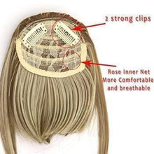 Load image into Gallery viewer, Clip in Fringe/Bang Heat Resistant Fibers #60 - Platinum Lockz | Hair Extensions &amp; Supplies
