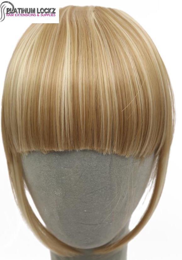 Clip in Fringe/Bang Heat Resistant Fibers P12/613 - Platinum Lockz | Hair Extensions & Supplies