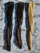 20" Halo/ Volumiser Clip in Hair Extension | #1B Darkest Brown Black - Platinum Lockz | Hair Extensions & Supplies