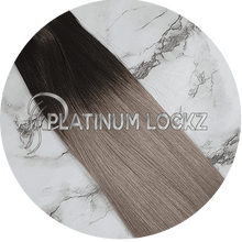 Load image into Gallery viewer, 22&quot; Balayage Clip In Hair Extensions #T1B-Grey - Platinum Lockz | Hair Extensions &amp; Supplies
