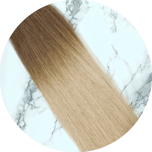 24" Clip In Hair Extensions #T4/18 Ombre - Platinum Lockz | Hair Extensions & Supplies