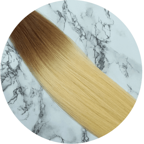 24" Clip In Hair Extensions #T6/613 Ombre - Platinum Lockz | Hair Extensions & Supplies