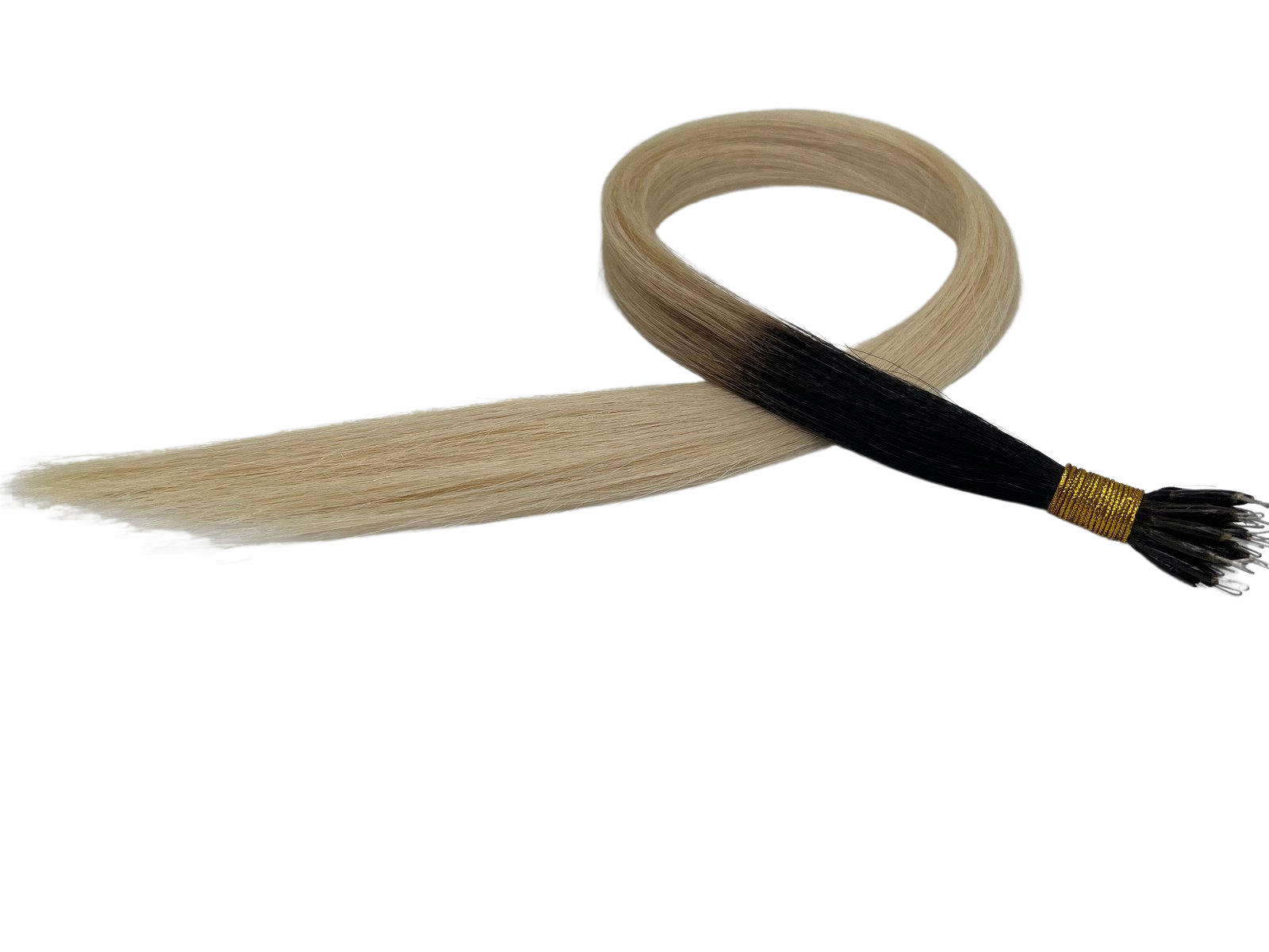 20" Nano Tip Hair Extensions  #T1/60a Ombre - Platinum Lockz Hair Extensions & Supplies