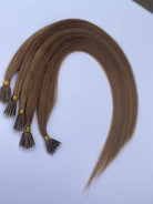 Hair Extensions | Remy Human Hair 20"SINGLE DRAWN Nano Tip #12 Bronde - Platinum Lockz | Hair Extensions & Supplies