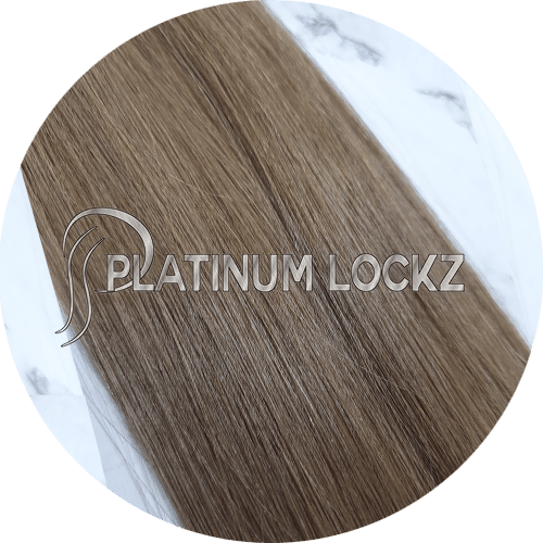 20" Tape Hair Extensions #8 Light Brown - Platinum Lockz | Hair Extensions & Supplies