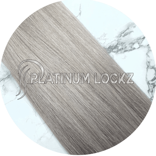 20" Tape Hair Extensions #Grey - Platinum Lockz | Hair Extensions & Supplies