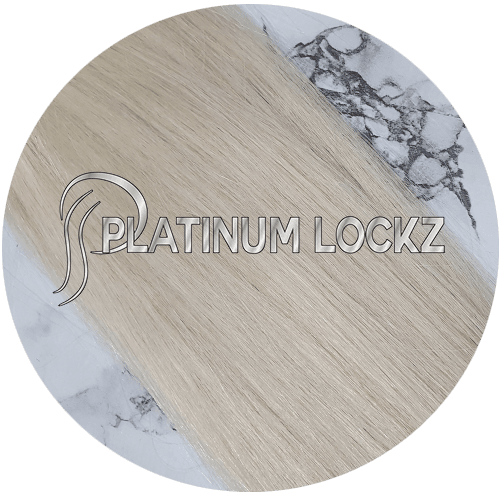 24" Tape Hair Extensions #60A/Ice White Ash Platinum Blonde - Platinum Lockz | Hair Extensions & Supplies