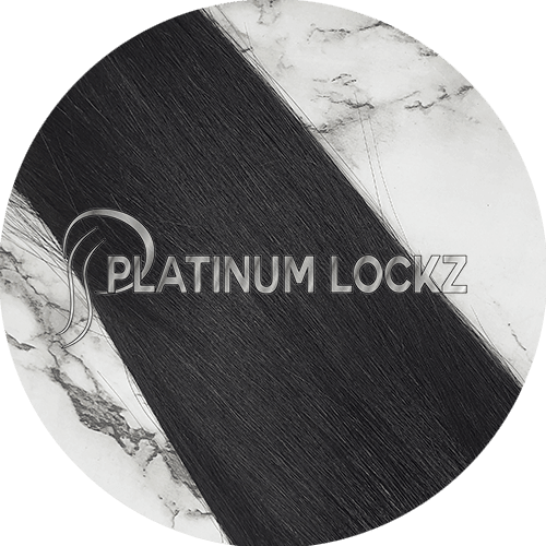 Hair Extensions | Remy Russian 26" Tape #1 Black Night - Platinum Lockz | Hair Extensions & Supplies